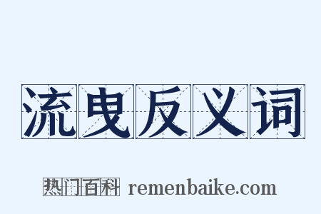 流曳反义词是什么意思的图片